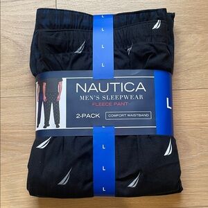 Nautica Men's Fleece Sleepwear Pants 2-Pack